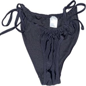 black bikini bottoms